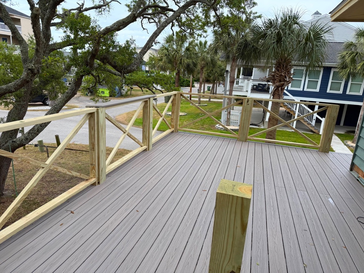 Composite deck surface by JMO Construction LLC